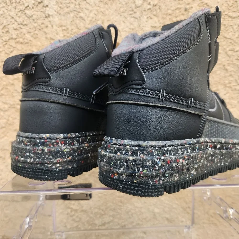 NIKE AIR FORCE 1 BOOT NN DARK SMOKE GREY-BLACK-SMOKE GREY [DD0747-001]